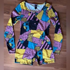 Disney The Nightmare Before Christmas Sally Hot Topic Patchwork Jumpsuit